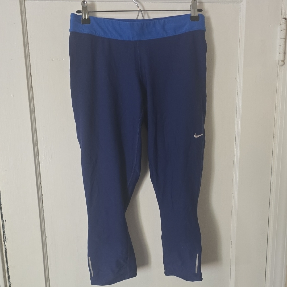 Nike Blue Dri-Fit Capri Leggings